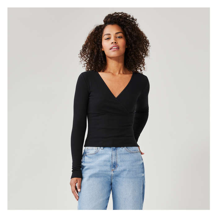 Women's Cross-Over Neck Top